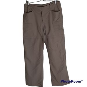 North Face Nylon Hiking zip off pants sz 14